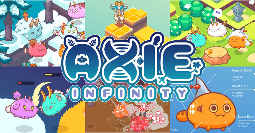 Funny characters in the game Axie