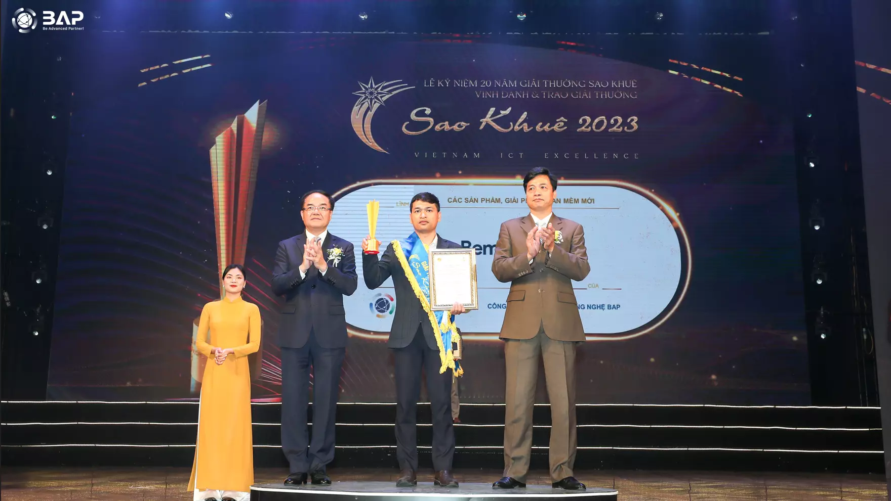 BAP ベトナムのBEMO CLOUD製品がSAO KHUE AWARD 2023で表彰されました。