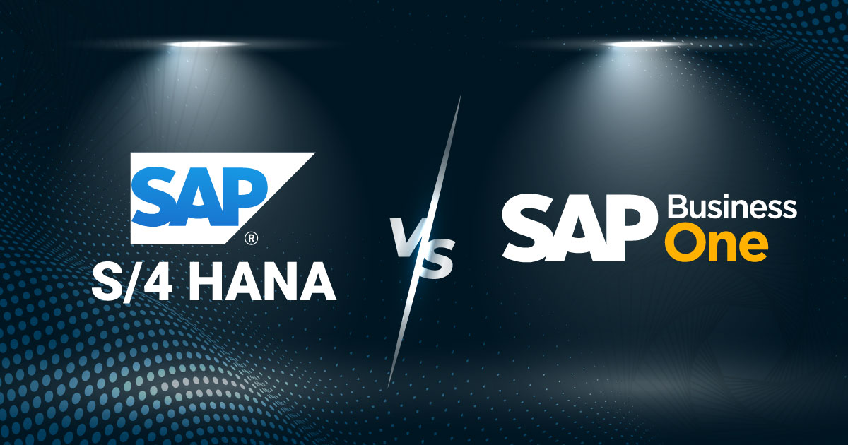 Difference between SAP B1 and SAP S4Hana